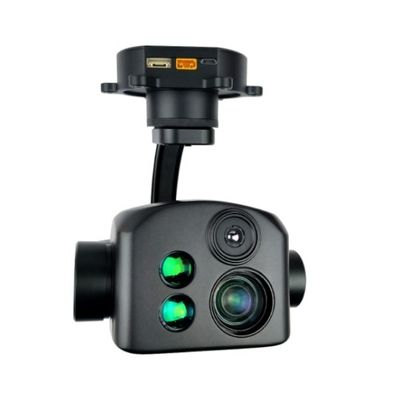 quality 10x Optical Zoom Drone Camera with 256×192 Thermal Imaging and 1500m Laser Rangefinder Gimbal Camera factory